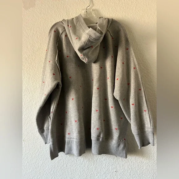 Sundance Heartsong Heart Embroidery Terry Knit Hoodie Sweatshirt XXL Cotton - Picture 10 of 10